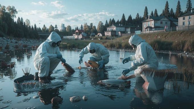 Факт массовой гибели рыбы в реке Наро-Фоминска не подтвердился
